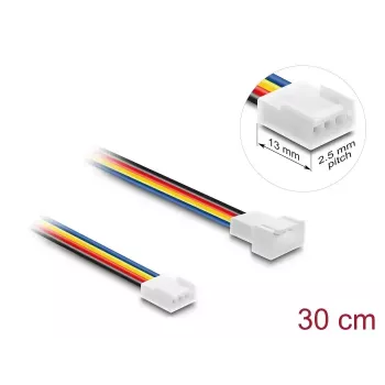 Extensão de cabo DELOCK 90871 para sistemas de refrigeração de computador, PVC, 1,3 mm de diâmetro, multicolor