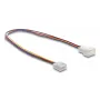 DeLOCK 90871 Cabo de extensão de ventoinha PWM 4 pinos, macho para fêmea, comprimento do conector 13 mm, 30 cm