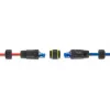Adaptador de acoplamento DELOCK conector fêmea RJ45 a conector fêmea RJ45 com rosca M23, Cat.6a/Cat.7, IP68, preto