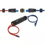 Adaptador de acoplamento DELOCK conector fêmea RJ45 a conector fêmea RJ45 com rosca M23, Cat.6a/Cat.7, IP68, preto