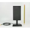 Delock 88992 Antena LTE, SMA, 2-4 dBi, omnidirecional, base magnética, cabo ULA 100 de 1 m, preto