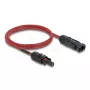 Cabo DELOCK 90973 cabo solar DL4 6 mm² 1 m vermelho/preto conector macho para fêmea 1000 V DC