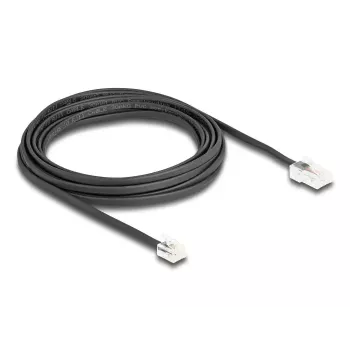 DeLOCK 88038 cabo telefónico 5 m preto RJ-45 RJ-11
