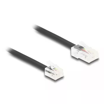 DeLOCK 88038 cabo telefónico 5 m preto RJ-45 RJ-11