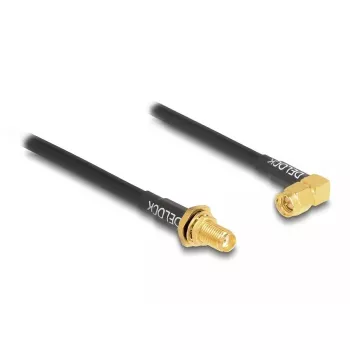 Cabo coaxial DeLOCK 12110 0,3 m SMA preto