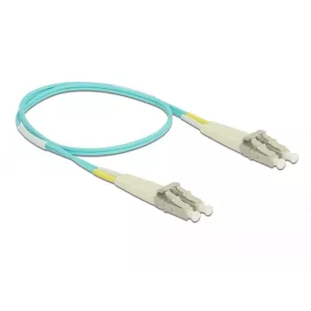 Cabo de fibra ótica DeLOCK LC para LC multimodo OM3 0,5 m