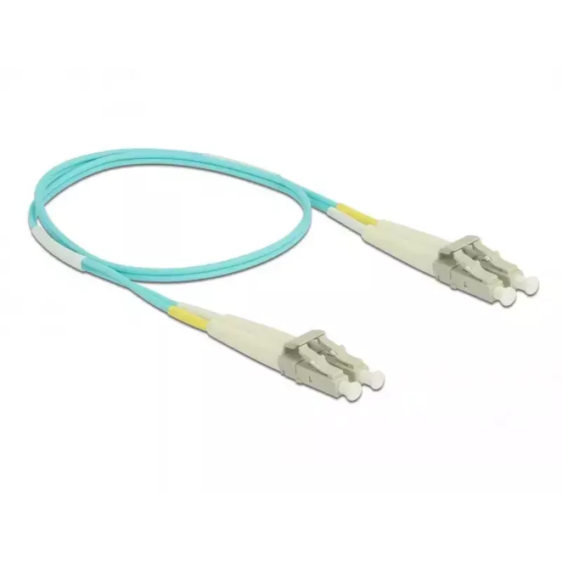 Cabo de fibra ótica DeLOCK LC para LC multimodo OM3 0,5 m