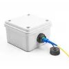Conector de cabo de fibra ótica DeLOCK SC simplex fêmea para SC simplex fêmea à prova de água
