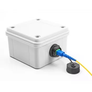 Conector de cabo de fibra ótica DeLOCK SC simplex fêmea para SC simplex fêmea à prova de água