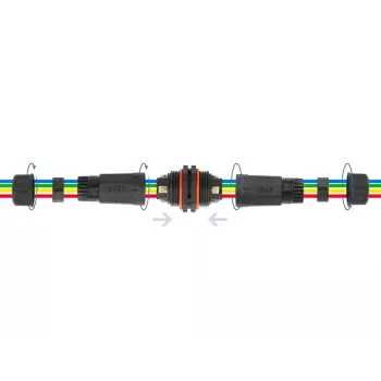 Conector elétrico de cabo DELOCK 86914 reto 85–260V preto 25×114 mm 1 unid.