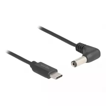 Cabo de alimentação DeLOCK 85398 preto 1,5 m USB C 5,5 x 2,1 mm