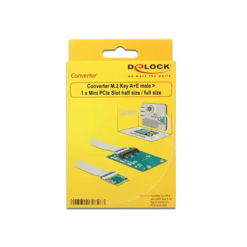 Placa de interface DeLOCK 62848 interna M.2 Mini PCI Express