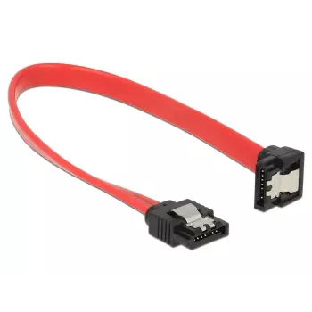 Cabo SATA DeLOCK 83977 0,2 m preto vermelho