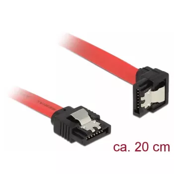 Cabo SATA DeLOCK 83977 0,2 m preto vermelho