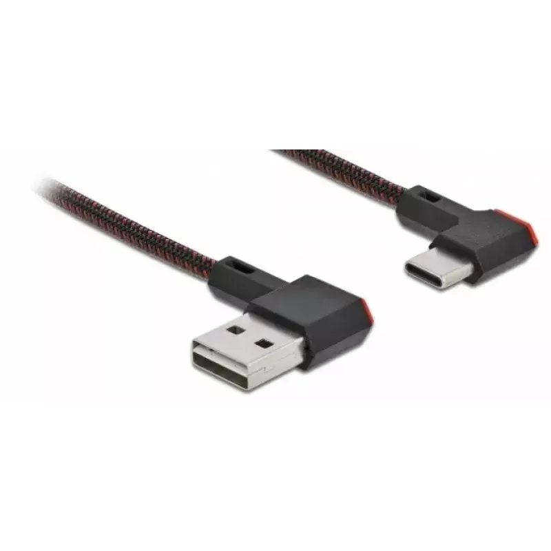 Cabo USB Type-A macho para USB Type-C macho angular esquerda/direita 1,5 m DeLOCK 85282