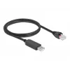 Cabo de ligação série DeLOCK 64160 USB Type-A para RJ45 1 m preto