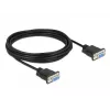 Cabo série RS-232 D-Sub 9 conector fêmea para conector fêmea null modem DeLOCK 87516