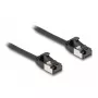 Cabo de rede DeLOCK cabo RJ45 ficha para ficha Cat.8.1 flexível 0,5 m preto