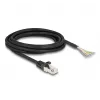 Cabo DeLOCK RJ50 ficha para extremidades de fio abertas S/FTP 3 m preto