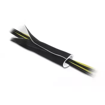 Manga para cabos DeLOCK neoprene flexível 1,5 m x 135 mm preto/branco