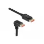 Cabo DisplayPort DeLOCK 87052 8K 60Hz 3 m ficha para ficha 90° para baixo