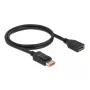 Cabo de extensão DisplayPort DeLOCK 8K 60 Hz 1 m