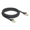 Cabo de rede DeLOCK RJ45 Cat.6A 3 m preto
