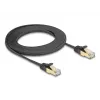 Cabo de rede DeLOCK RJ45 plano 3 m Cat6A preto