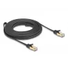 Cabo de rede DeLOCK RJ45 plano 7,5 m Cat6A U/FTP preto