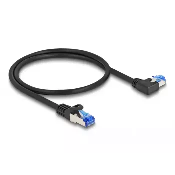 Cabo de rede DeLOCK RJ45 Cat.6A S/FTP 0,5 m preto