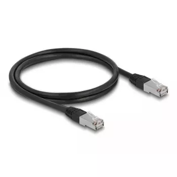 Cabo de rede DeLOCK RJ45 Cat.6A S/FTP 1 m preto