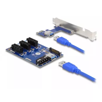Riser Card DeLOCK PCI Express x1 para 3 x PCIe x1 50 cm cabo USB