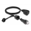 Cabo de rede DeLOCK RJ45 macho para RJ45 macho Cat.6 STP 1 m IP68 preto
