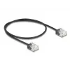 Cabo de rede DeLOCK RJ45 Cat.6 UTP 0,5 m preto