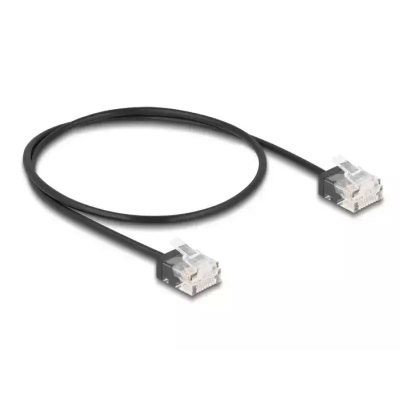 Cabo de rede DeLOCK RJ45 Cat.6 UTP 0,5 m preto