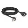 Cabo de extensão de rede DeLOCK S/FTP RJ45 90° angular macho para RJ45 Cat.6A 5 m preto