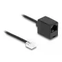 Cabo telefónico DeLOCK RJ11 macho para RJ45 fêmea preto 2 m