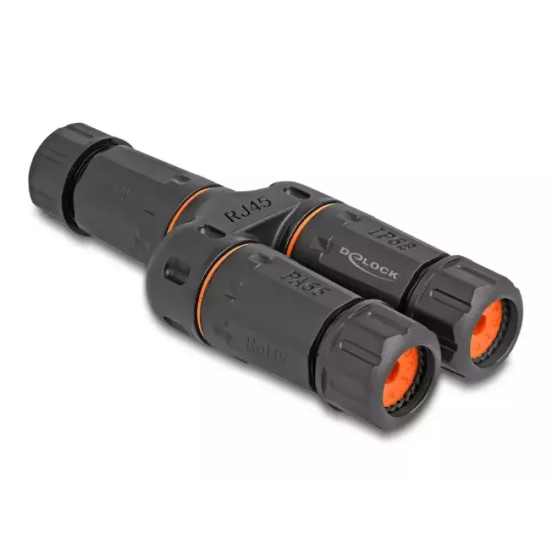 Cabo de rede DeLOCK 88143 adaptador Y RJ45 para 2 x RJ45 Cat.6 preto