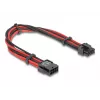 Cabo de alimentação interno DELOCK 80975 — 8 pinos para PCI-E 6+2 pinos, 0,3 m