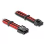 Cabo de alimentação interno DELOCK 80975 — 8 pinos para PCI-E 6+2 pinos, 0,3 m