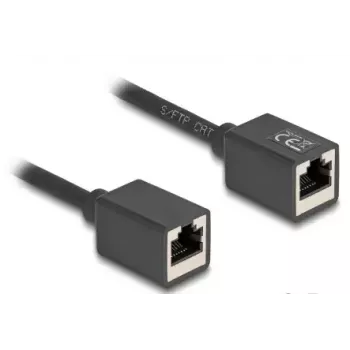 Cabo de rede DeLOCK 90324 RJ-45 Cat6a 0,5 m preto