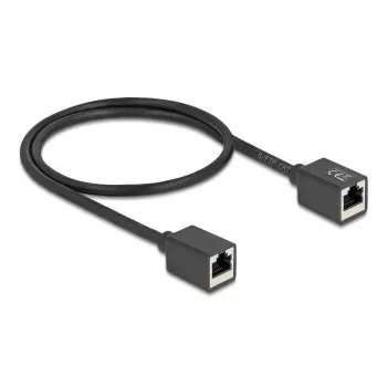 Cabo de rede DeLOCK 90324 RJ-45 Cat6a 0,5 m preto