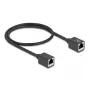 Cabo de rede DeLOCK 90324 RJ-45 Cat6a 0,5 m preto