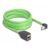 Cabo de rede DeLOCK 80888 RJ-45 Cat6a 5 m preto verde