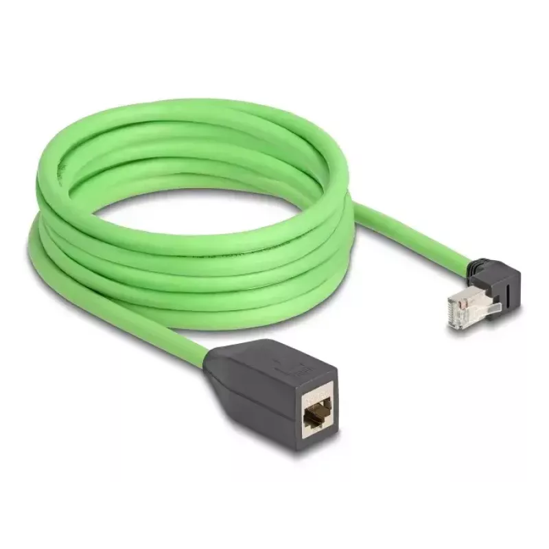 Cabo de rede DeLOCK 80888 RJ-45 Cat6a 5 m preto verde