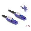 Cabo de rede DeLOCK 80928 RJ-45 Cat6 3 m preto violeta