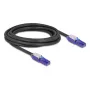Cabo de rede DeLOCK 80928 RJ-45 Cat6 3 m preto violeta