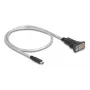 DeLOCK Adaptador USB Type-C para série RS-422/485 ficha macho 6 pinos bloco de terminais 0,5 m
