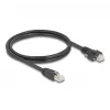 DeLOCK Cabo ficha macho RJ45 para ficha macho RJ45 1 m Cat.6A S/FTP preto