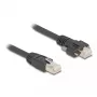 DeLOCK Cabo ficha macho RJ45 para ficha macho RJ45 1 m Cat.6A S/FTP preto